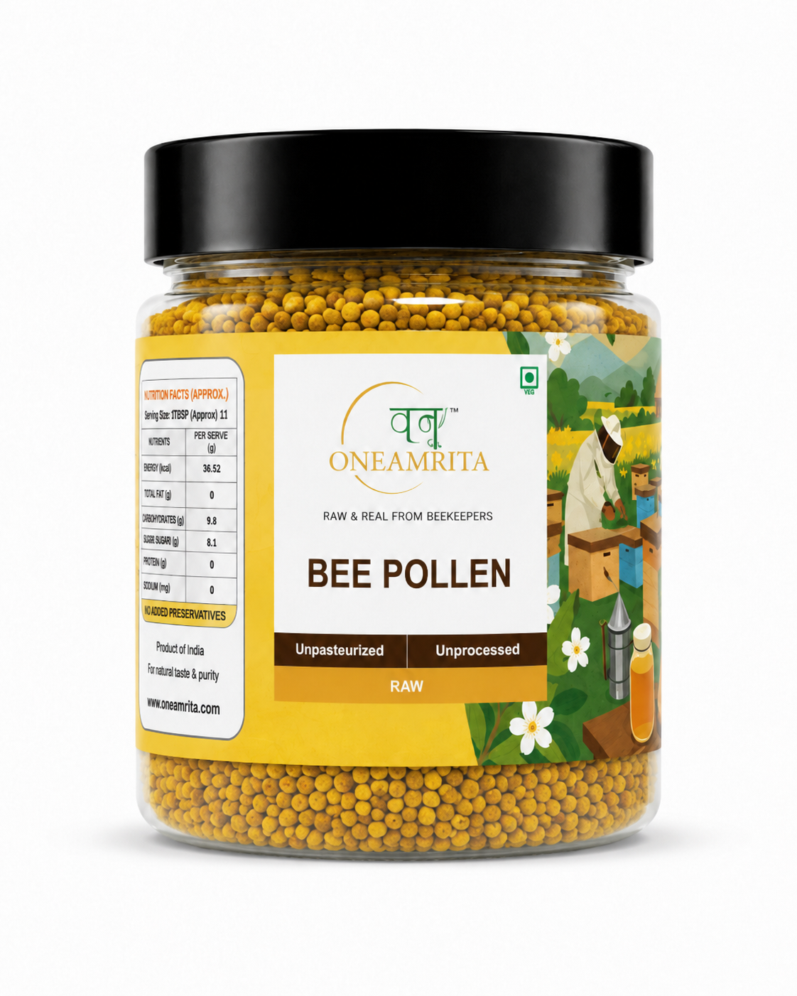 Bee Pollen – Raw & Unprocessed (100g)