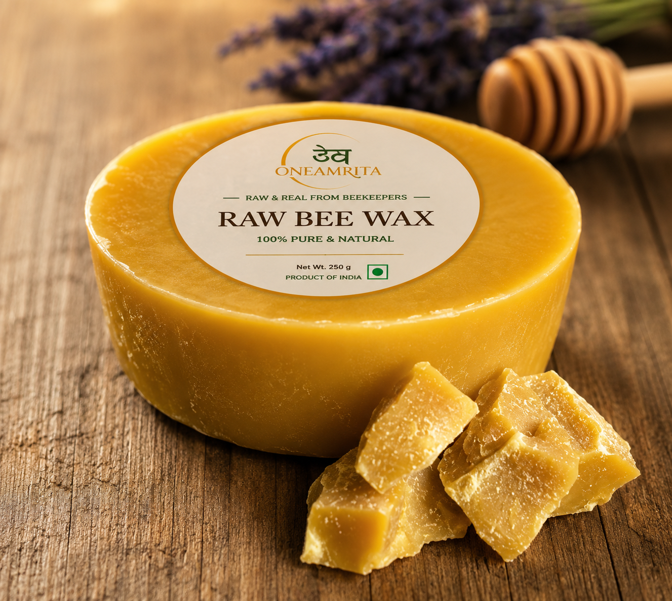 Raw Bee Wax – 100% Pure & Natural (250g)
