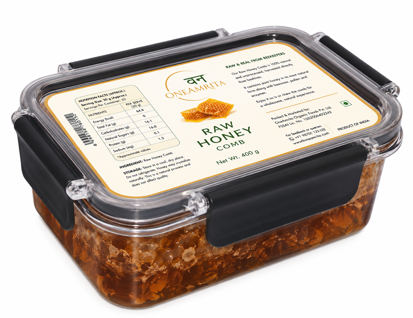 Natural Comb Honey (500g)